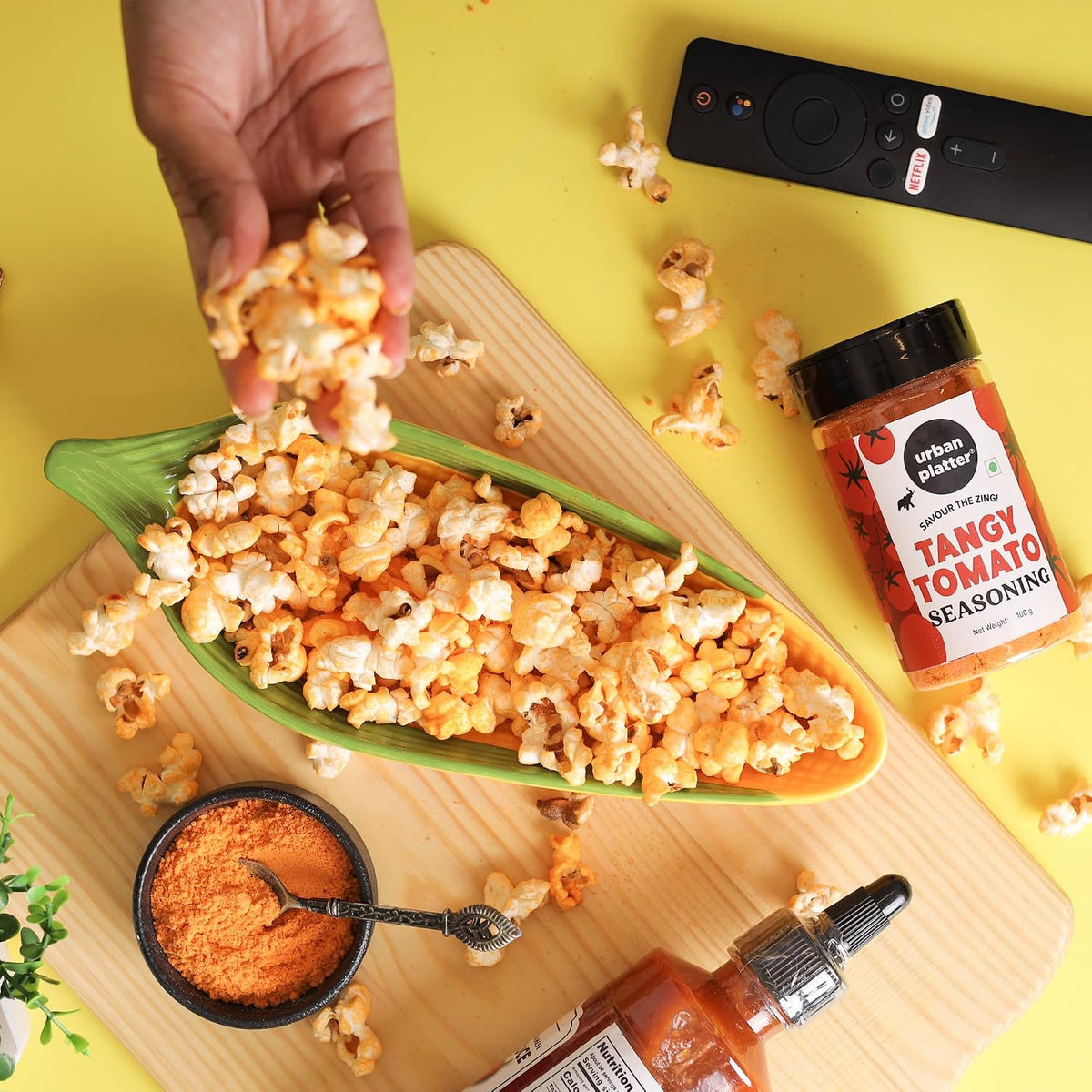 Urban Platter Tangy Tomato Seasoning, 100g (Chatpata Indian-Style Blend | Great for Fries, Popcorn, Makhanas & Salads)