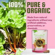 IndianJadiBooti Revand Chini | Indian Rhubarb Root (Rheum Emodi) | Natural Teeth Whitening Powder Ingredient | Supports Gum Health & Digestion | Whole Dried Herb | 100g Pack