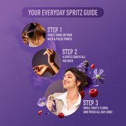 Yardley London Violet & Raspberry Fine Fragrance Mist Spray| 2X Fresh Perfume Spray For Women| 91% Naturally Derived| 135Ml