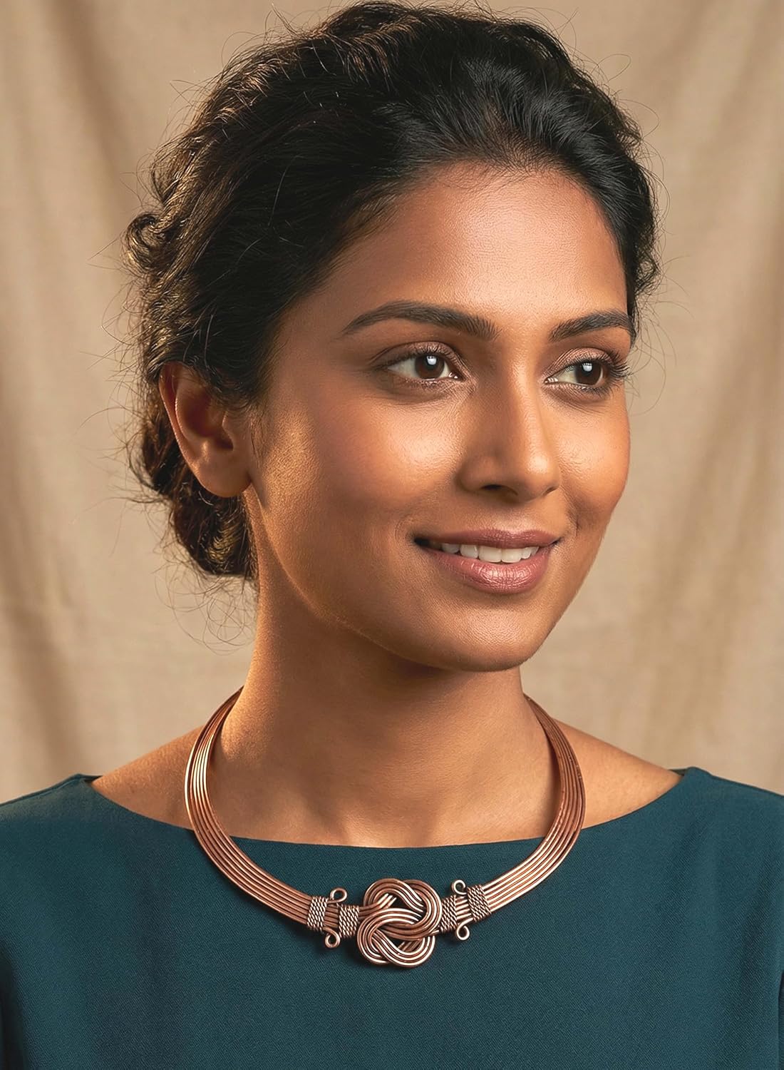 SHINDE EXPORTS pure copper choker necklace set jewellery for women