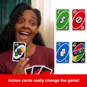 Mattel Uno Playing Card Game for 7 Yrs and Above for Adult,Set of 112 Cards, Multicolor