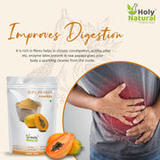 Holy Natural Ripe Papaya Fruit powder -100 GM | Also Called Carica papaya, papaw or pawpaw | Spray Dried Powder, Sugar Free, Rich source of phytonutrients, minerals and vitamins.