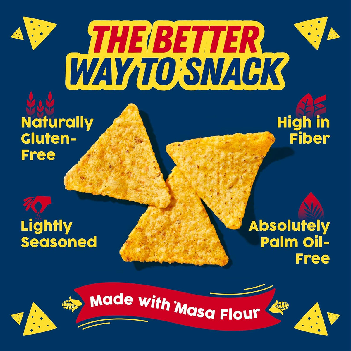 Urban Platter Tortilla Chips, 250g (Made with Masa Flour | Palm Oil Free | Gluten Free | Lightly Salted Nacho Chips)