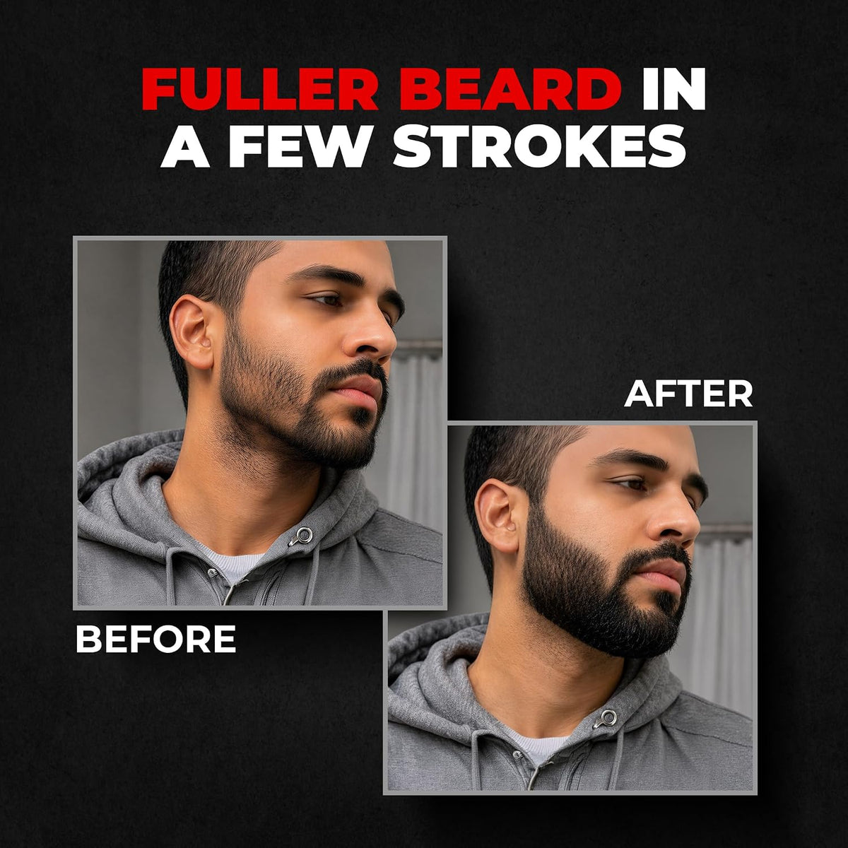 Beardo Black Magic Beard Precision Pen | Instantly Covers Patchy Beard | Hair-Like Precision Strokes | Natural Beard Filler Pen | Waterproof, Smudge-Proof & Long-Lasting | 1.5ml