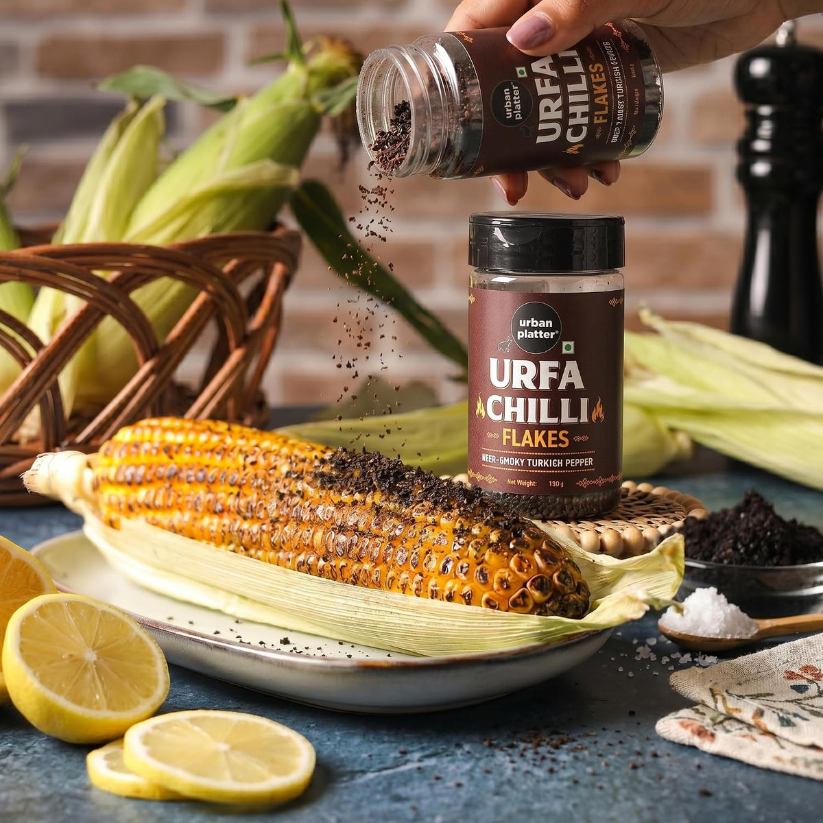 Urban Platter Urfa Chilli Flakes,100g (Urfa Biber, Deep Smoky Turkish Pepper, Mild Heat, Raisin-Like Sweetness, Gourmet Finishing Spice)