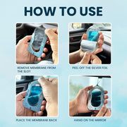 The Old Natural Snif Gel Hanging Car Air Freshener Pack of 3, Essential Oil Based Car Perfume, Long Lasting Car Fragrance Up to 30 Days, Odor Eliminator, Rose Aura, Breezy Blue & Citrus Fantasy