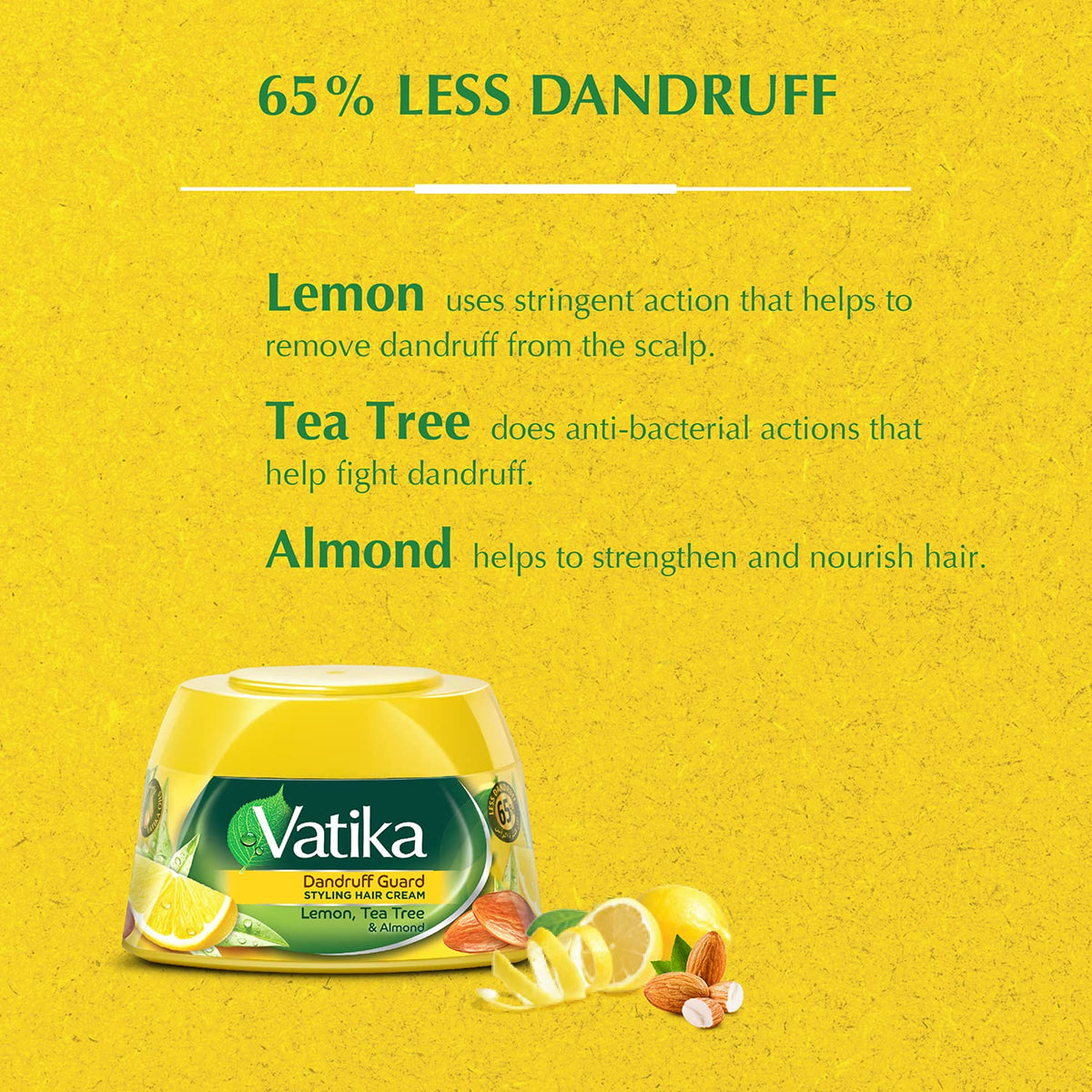 DABUR Vatika Naturals Dandruff Guard Styling Hair Cream 140 ml