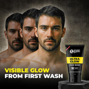 Beardo Glow Mode on Kit | Ultra Glow Serum Sunscreen & Facewash | Hydrated and Refreshing | Brightening and Glowing Skin |Deep Cleansing & Nourishment | Suitable for All Skin Types - Set of 2