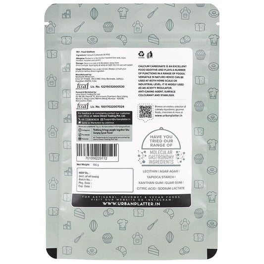 Urban Platter Calcium Carbonate Powder, 100g [Chuna]