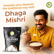 Nature Vit Dhaga Mishri, 900g | Rock Sugar | Pure Thread Crystal | Thread Mishri | Mishri Crystal