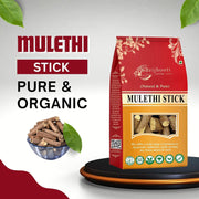 Brijbooti Mulethi Stick 200 Gram - Licorice Root - mulethi sticks for throat - Yashtimadhu - Liquorice - Skin and Hair Care