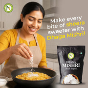 Nature Vit Dhaga Mishri, 900g | Rock Sugar | Pure Thread Crystal | Thread Mishri | Mishri Crystal