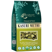 BrijBooti Kasturi Methi - kasoori Methi - Dried Fenugreek Leaves - Kasuri Methi - कसुरी मेथी 200 Gr