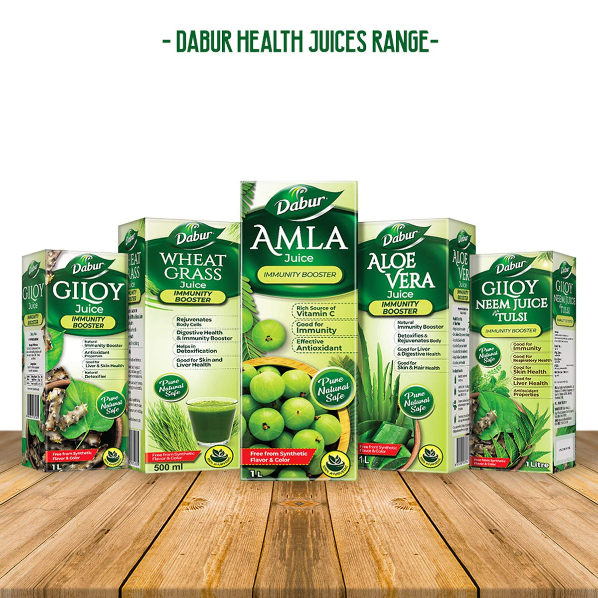 Dabur Giloy Juice - 1L | Ayurvedic Health Juice for Immunity | With Natural Source Of Antioxidants | Detoxifies & Rejuvenates Body | Good For Liver & Skin Health