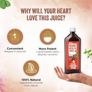 Dabur Heart Health Juice - 1L | Ayurvedic Cardiac Care Juice | Enriched with 10+ Ayurvedic Herbs | No Artificial Colors, Flavours & Added Sugars