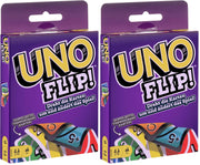 Mattel Games Uno Flip Side Card Game For Adult (Pack Of 2),Multicolor