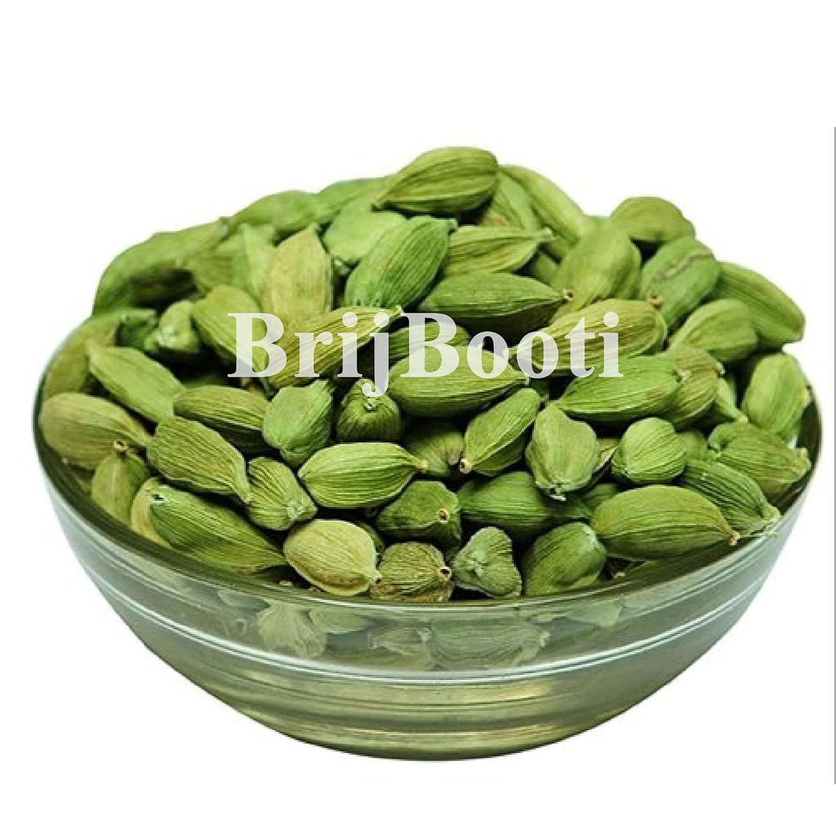 BrijBooti Elaichi Choti (No-10) - Green Cardamom - Elettaria Cardamomum - Small Cardamom 100 Gr | FSSAI, GMP, ISO Certified