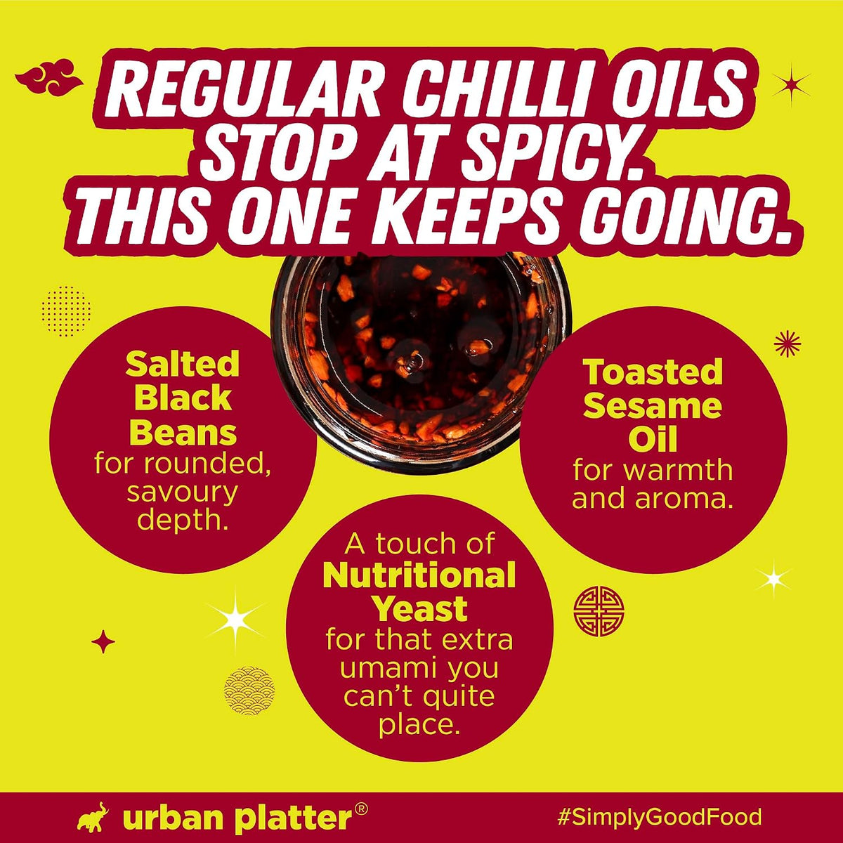 Urban Platter Korean Chilli Oil, 160g (Made with Gochugaru Chilli Flakes)