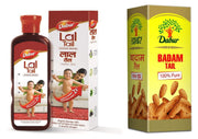 DABUR Lal Tail 500ml and Dabur Badam Tail Oil 50ml - Combo Pack