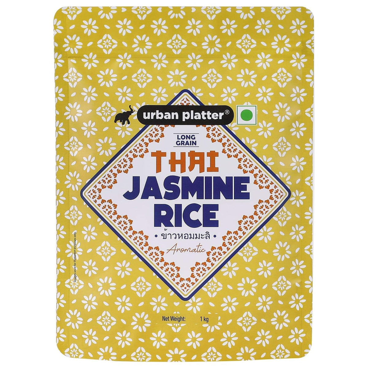 Urban Platter Thai Jasmine Rice, 1kg (Aromatic Long-Grain Rice | Soft & Fluffy Texture | Asian Pantry Staple)