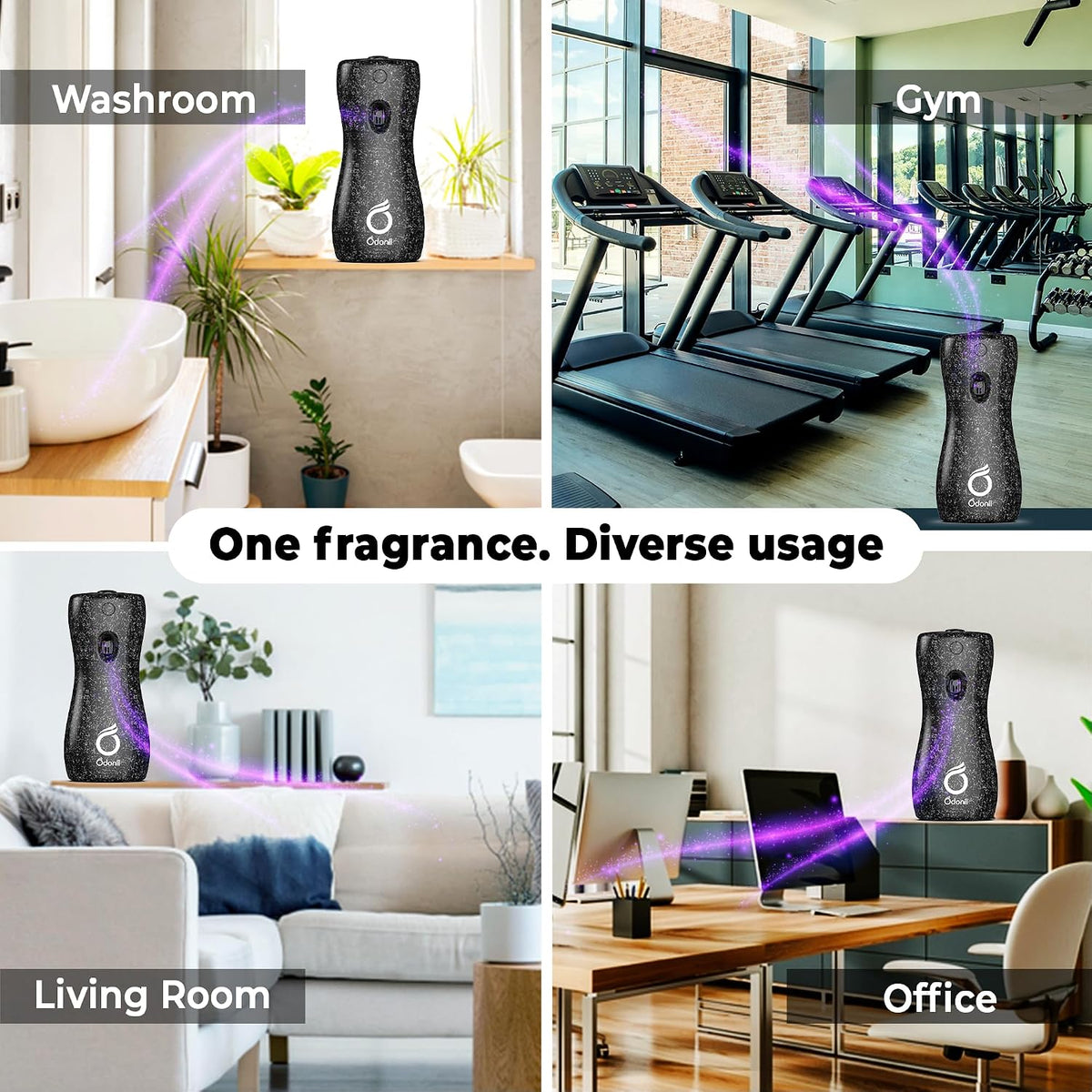 DABUR Odonil Exotic Automatic Spray - 225Ml |Sensual Dahlia |2X Long Lasting |Fits all Machines | 2200 Sprays Guaranteed |Lasts Upto 60 Days |Suitable for Washroom, Gym area, Living Room & Office