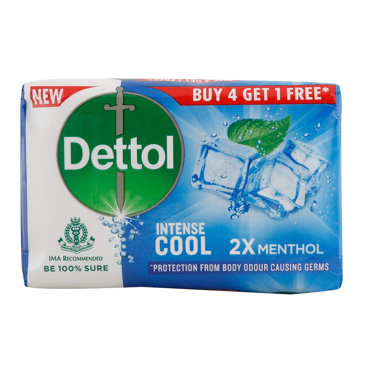 Dettol Intense Cool Soap, 2X Menthol