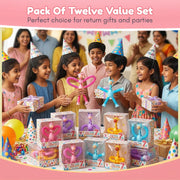 Toy Imagine Pack of 12 Telescopic Suction Toys Giraffe for Kids Birthday Return Gift Set Bulk Gifting Party Favor Toys for Kids Boys Girls