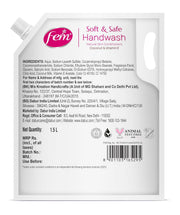 DABUR Fem Floral Bouquet Soft & Safe Handwash - 1500 Ml | Germ Protection | Enriched With Goodness Of Coconut Milk & Vitamin E | Long Lasting Fragrance (Pack of 1)
