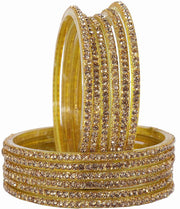 NMII Fancy Diamond Stone Glass Bangles Set For Women & Girls | Diamond Bangles | Bangles For Women Glass | Bangles For Wedding, Party, Function, Daily use | Chudi Set | Kanch ki Chudiyan- Set of 24