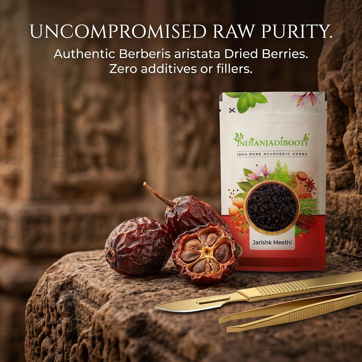 IndianJadiBooti Premium Zarishk (Barberry) | Botanical for Antioxidant Vitality, Digestive Harmony & Artisan Culinary Tartness | Berberis aristata | Vitamin C rich berries | 100 Grams