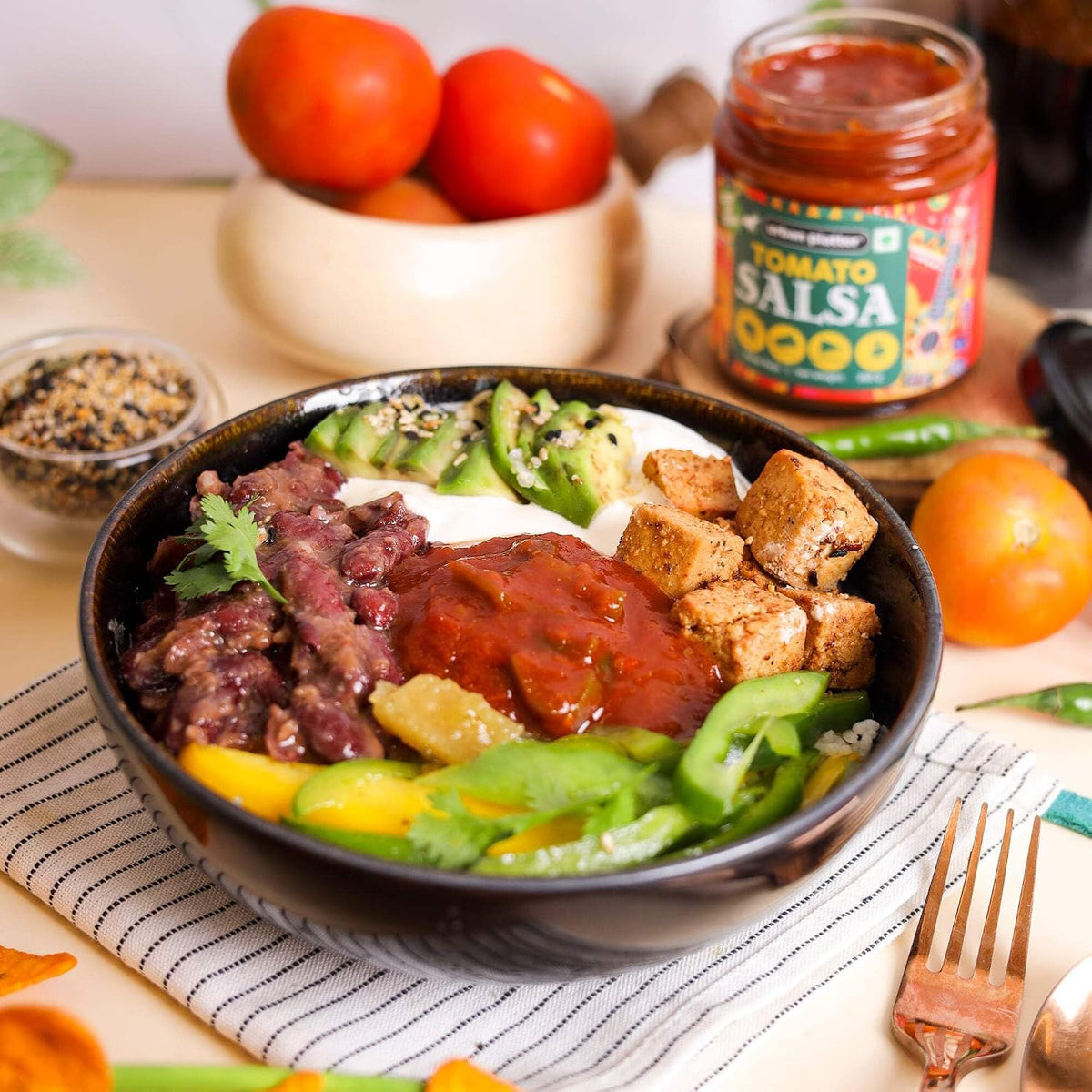 Urban Platter Tomato Salsa, 200g (Preservative Free | Vibrant & Zesty | Mexican Salsa)