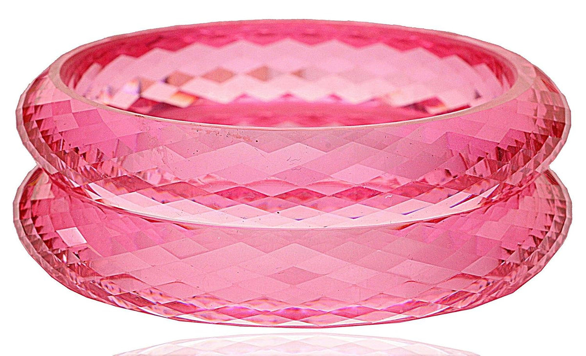NMII Acrylic Kada For Women (Pink) (Pack of 2)