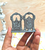 SHINDE EXPORTS Venkateshwara Swamy Tirupati Balaji Padmavati Devi Goddess Idol (Grey)
