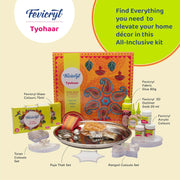 Fevicryl Tyohaar- DIY Festive Decor Kit: Create Vibrant Acrylic Rangoli, Exquisite Toran, and Elegant Pooja Thali; Unleash Your Artistic Flair and Elevate Your Celebrations