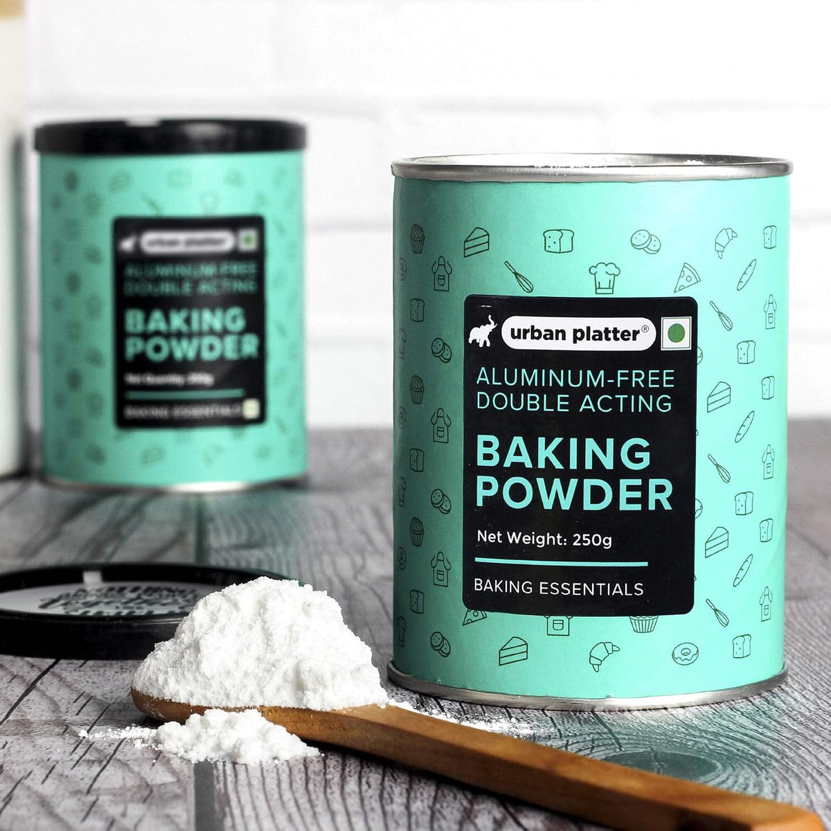 Urban Platter Aluminium-Free Baking Powder, 250g (Double-Acting Leavening Agent | Perfect for Fluffy Cakes, Breads, Baking)