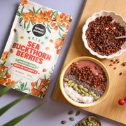 Urban Platter Dried Sea Buckthorn Berries, 100g (High in Vitamin A | High in Fiber | Tart & Tangy Superfruit | Add to Trail Mixes, Smoothies, Teas & Baking)