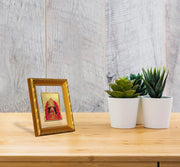Diviniti Maa Tara Gold Plated Wall Photo Frame, Table Décor| DG Frame 103 Size 1 and 24K Gold Plated Foil| Religious Photo Frame Idol For Pooja, Gifts Items (16.5 CM X 15.5 CM)