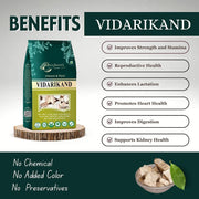 BrijBooti Vidarikand Herbal Kudzu -(400 Gr) | (Pueraria tuberosa) Bidharikand Indian Kudju