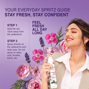 Yardley London Refreshing Deo Body Spray Tripack (English Lavender + English Rose + Morning Dew) for Women, 150ml Each (Pack of 3)