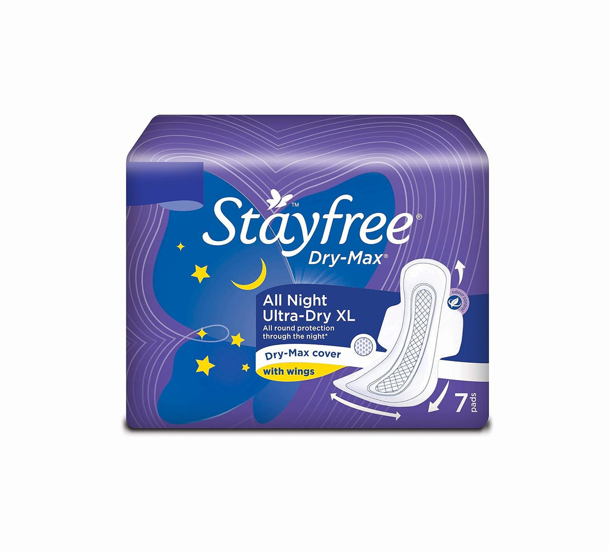 Stayfree Secure XL Ultra Thin Sanitary Napkins with Wings , Extra Large (30 30 Pads with 7 All Nights Free) (Pack of 1)
