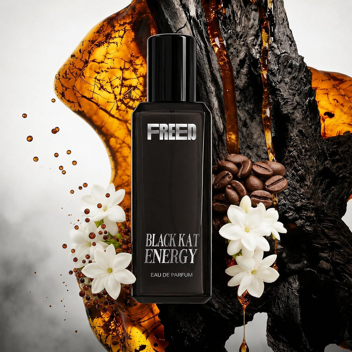 Beardo FREED Black Kat Energy Eau De Parfum for Women | Warm Gourmand Perfume with Vanilla, Jasmine & Coffee | Long Lasting Smell | Luxury Gifts for Woman | 20 ml