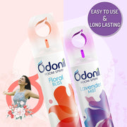 Odonil Room Air Freshener Spray - 440ml Combo (Pack of 2, 220ml each) | Floral Bliss & Lavender Mist | Nature Inspired Fragrance | Long Lasting Fragrance | For Bathroom, Toilet, Home & Office