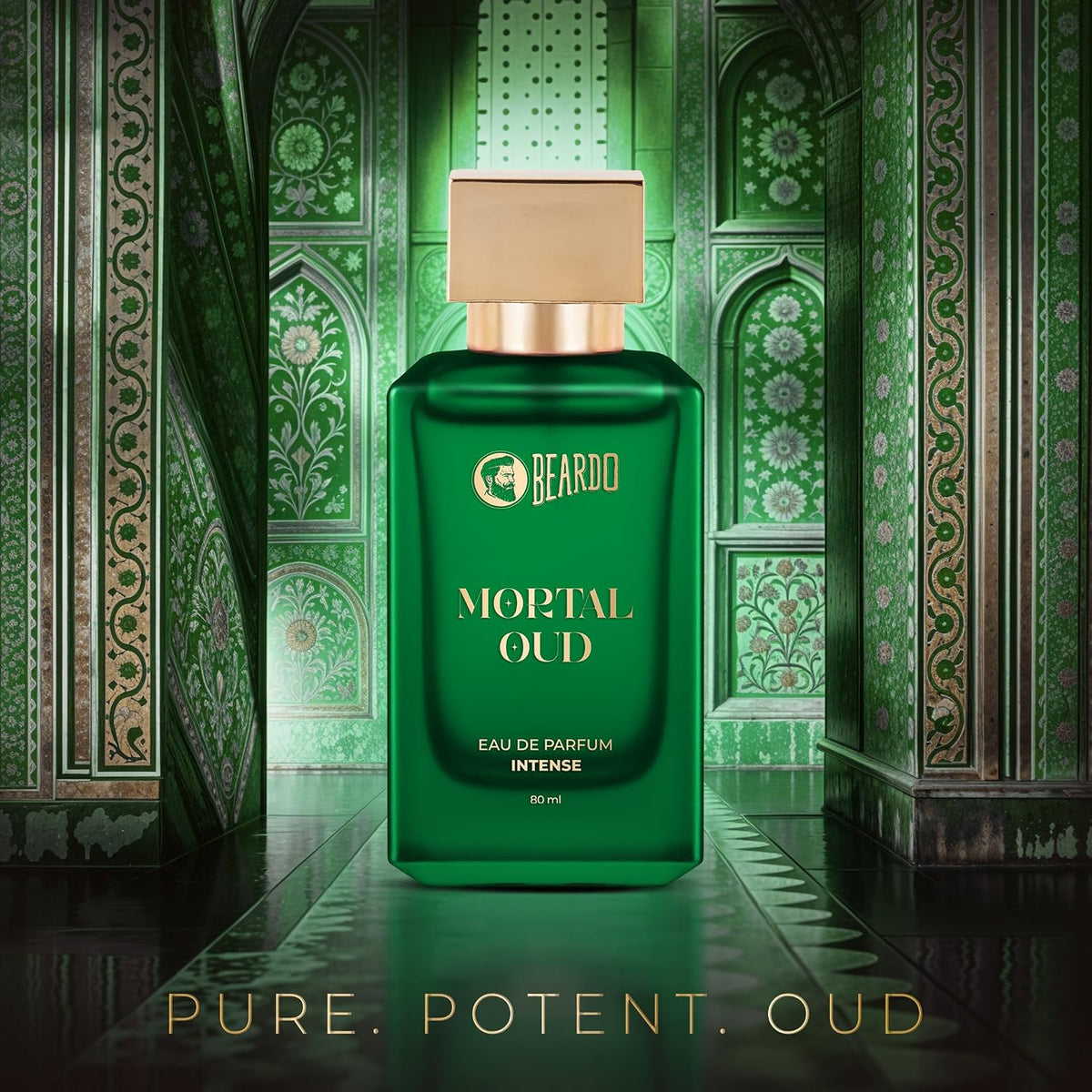 Beardo Mortal Oud Perfume for men 80ml | Oriental, Earthy scent with Honey, Citrus, Patchouli & Sandalwood notes | Long Lasting Premium Mens Perfume | All Season Eau de parfum for Men | Gift for Husband | Gift for Boyfriend | Gift for Men