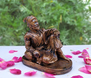 SHINDE EXPORTS Chatrapati Shivaji Maharaj Statue murti Idol for car Dashboard (Copper)