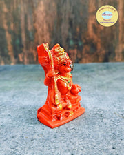 SHINDE EXPORTS Small Size Marble Hanuman Idol murti for car Dashboard Home puja (Sitting Hanuman)