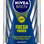 Nivea Fresh Power Deodorant Roll On for Men,50 ml (Pack of 3)