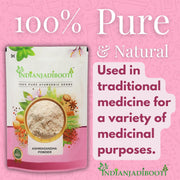 IndianJadiBooti Ashwagandha Powder - Ashvagandha Powder - Asgandh Nagori - Withania somnifera, 100 Grams