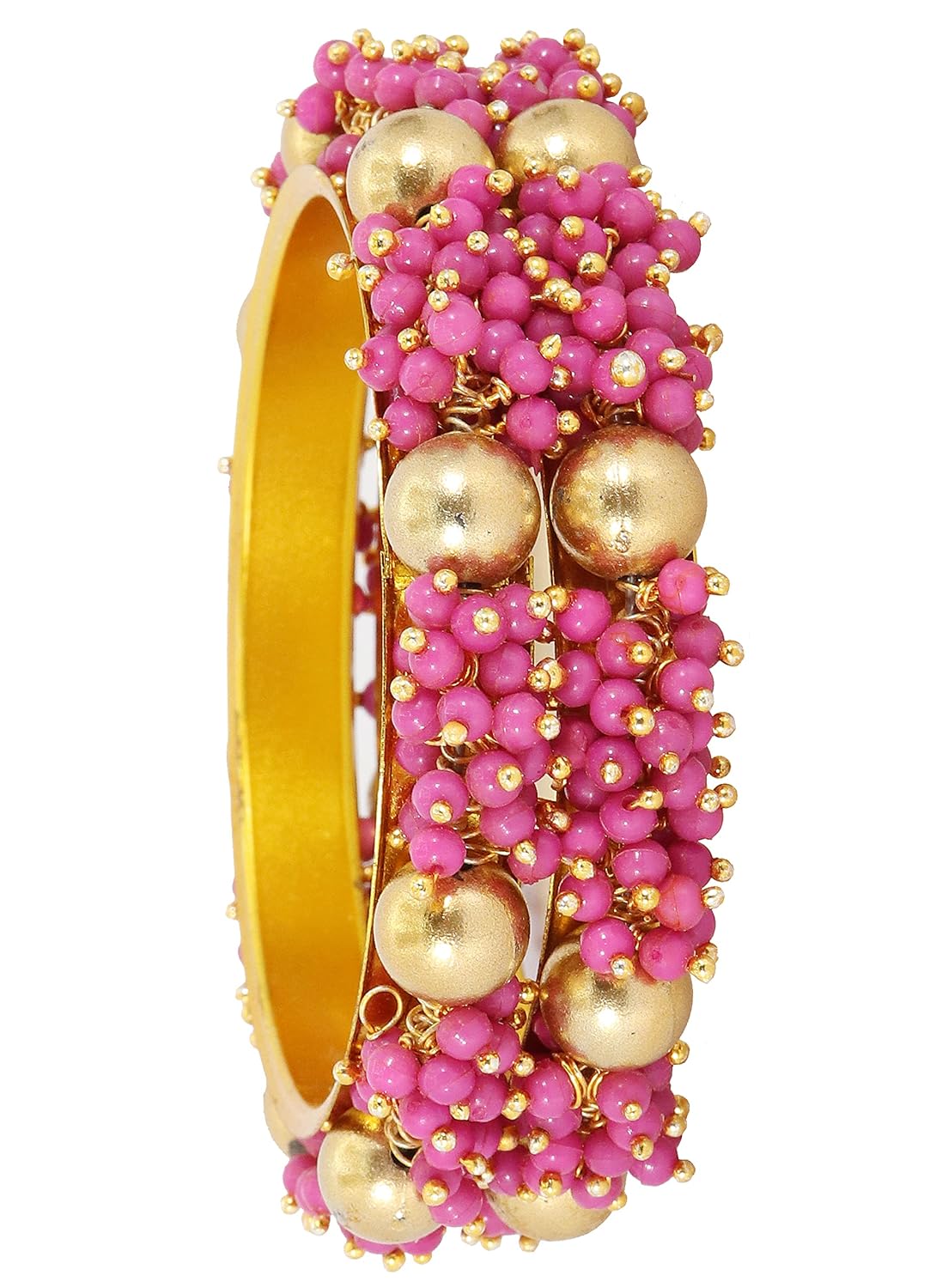 NMII Metal and Zircon Studded Kadaa set for Women/Girls