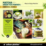 Urban Platter Japanese Ceremonial-Grade Matcha Green Tea Powder, 20g (First-Harvest Leaves | Premium-Grade | Stone-Ground | Antioxidant-Rich)