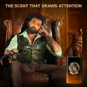 BEARDO Alpha Amber Elixir 100ml | Extrait De Parfum | Woody, Oriental & Ambery Perfume For Men | Long Lasting Perfume | Premium Gift For Man | Gift For Husband | Boyfriend